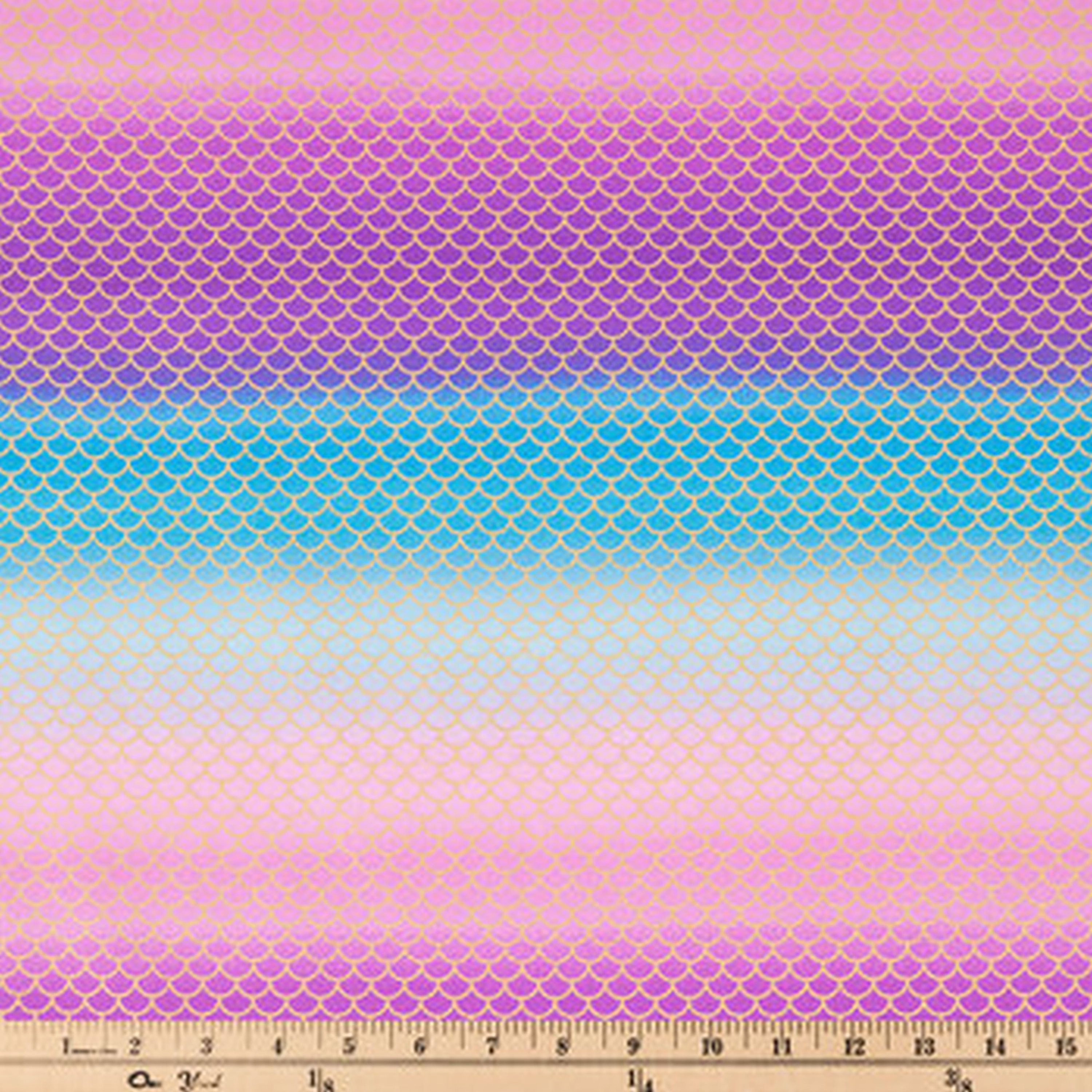 Mermaid Scale Fabric By The Yard - Royal Ombre Scales Fabric - Ocean Fabric  – Pip Supply