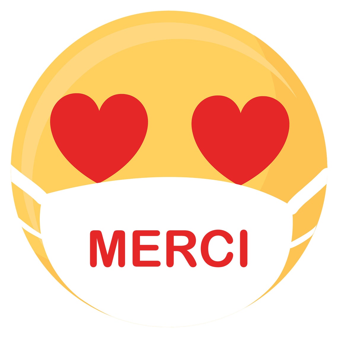 Sticker vitrine covid port du masque // Adhesif Emoji Etsy