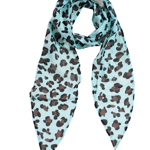 Leopard Print Scarf Etsy