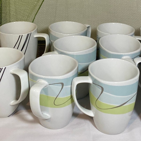 Corelle Coordinates Porcelain Mugs Etsy