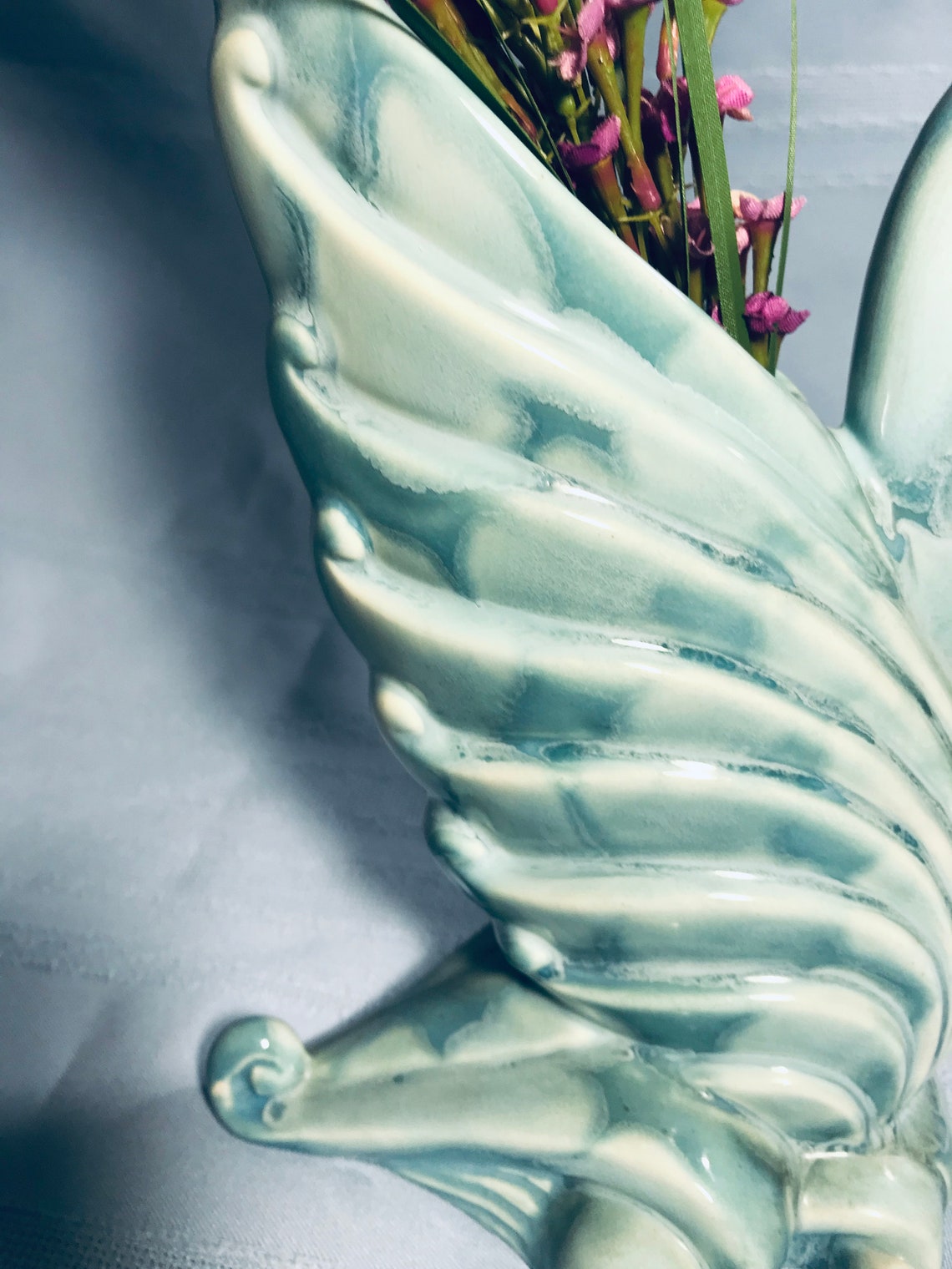 Vintage Blue ROYAL HAEGER SWAN Vase No. R285 From the Etsy