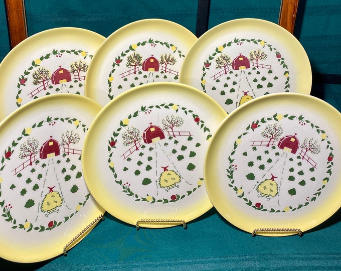 BROCK OF CALIFORNIA Farmhouse /country, Replacement Dishes, Brightly