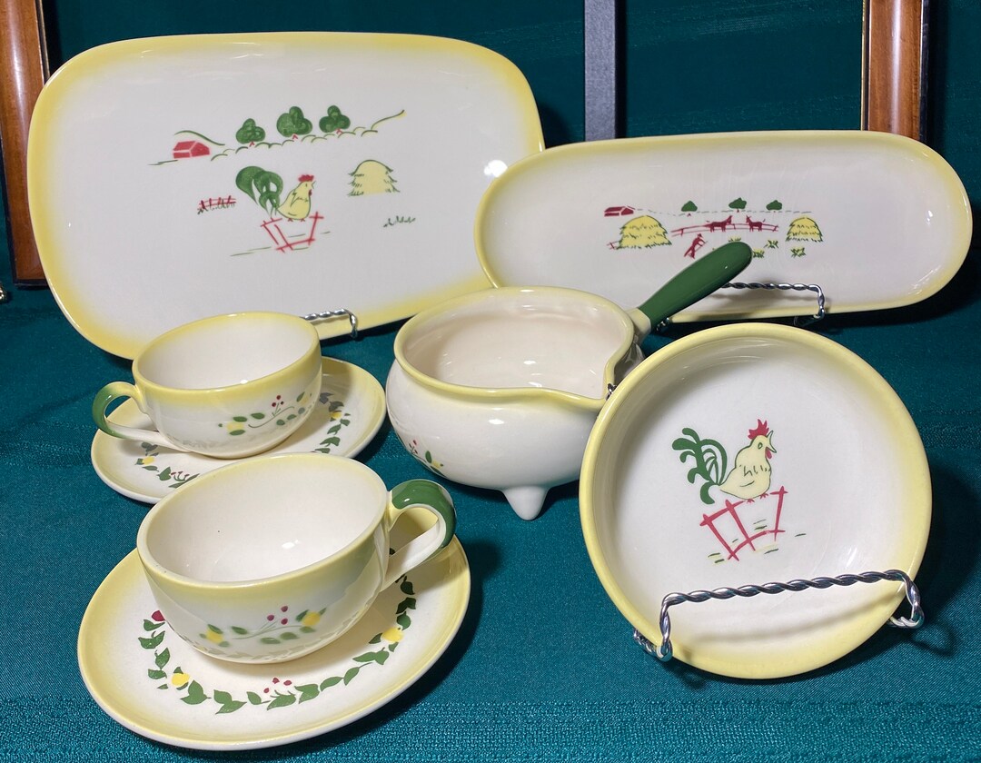 Brock of California Farmhouse/country, Replacement Dishes, Brightly