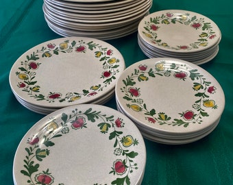 STAFFORDSHIRE Old Granite, JOHNSON BROTHERS, England, Dinner Plates, Lunch Plates, Dessert Plates.