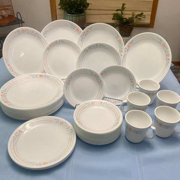 CORELLE APRICOT GROVE, Replacement Plates and Mugs. Dinner Plates, Lunch/ Snack Plates, Dessert Plates, Mugs/Cups.