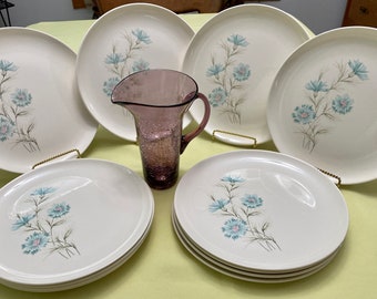 Set of 4 Dinner Plates EVER YOURS BOUTONNIERE by Taylor Smith Taylor