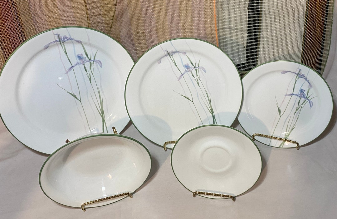 CORELLE REPLACEMENT Dishes.lavender Iris Pattern. Dinner Etsy