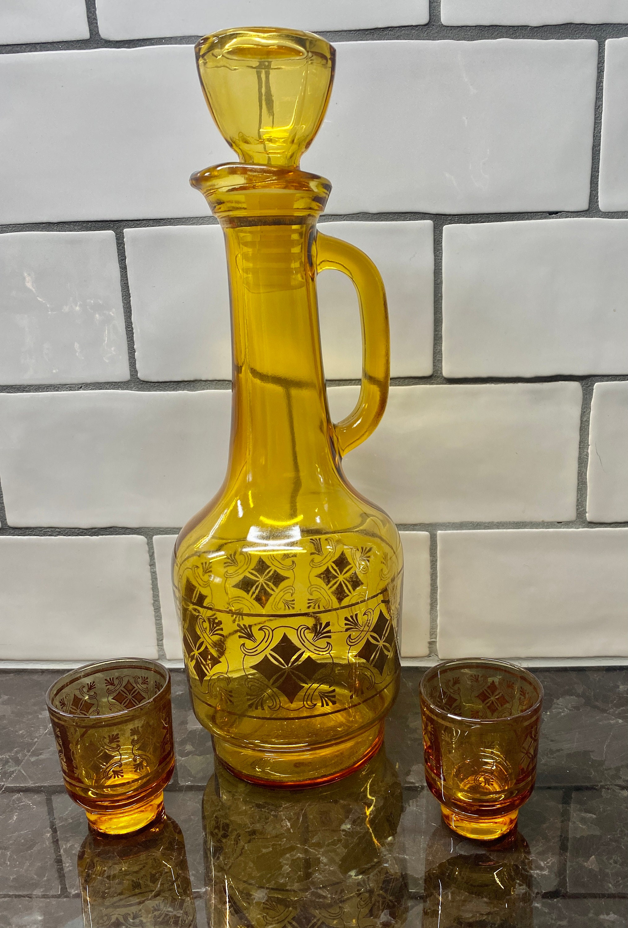 Beautiful Decorative DECANTERS/ LIQUOR BOTTLES 4 Different Etsy