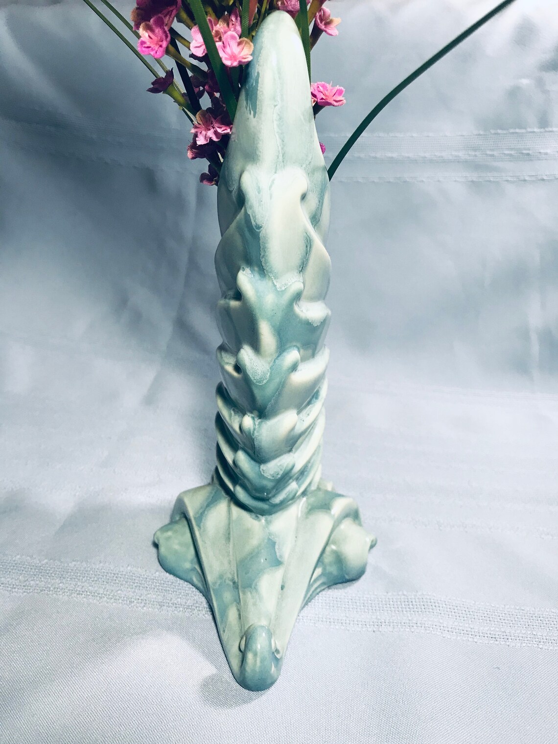 Vintage Blue ROYAL HAEGER SWAN Vase No. R285 From the Etsy