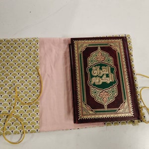 Couvre Coran, cover Quran, protège coran personnalisé, cadeau aid, ramadan, haj, personnalised gift,couvre Livre image 7