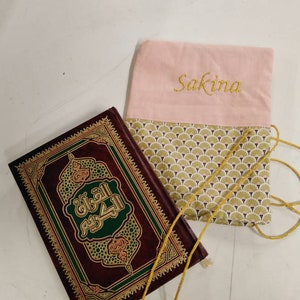 Couvre Coran, cover Quran, protège coran personnalisé, cadeau aid, ramadan, haj, personnalised gift,couvre Livre image 9