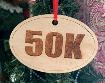 50K Wood Ornament