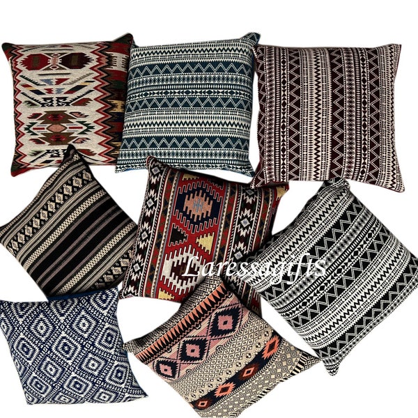 Free Shipping wholesale lot Home Decorative Indian Handwoven Cushion Cover, Decorative Chair Pillow Cases Handloom Indian Pillows Covers