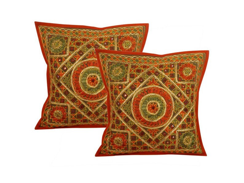 Indian Cushion Coverindia Cushion Covershandmade Pillowcase Etsy