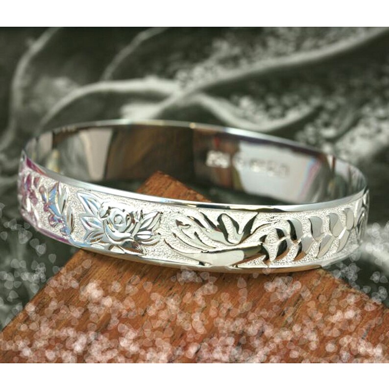 Hawaiian Heirloom Jewelry Sterling Silver 12mm Flower Design Etsy
