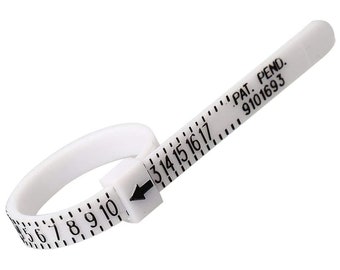 Finger Measuring Tool  Ring Sizer Gauge (1-17 USA Ring Sizer) Measure Your Ring Size at Home Free Shipping with Tracking