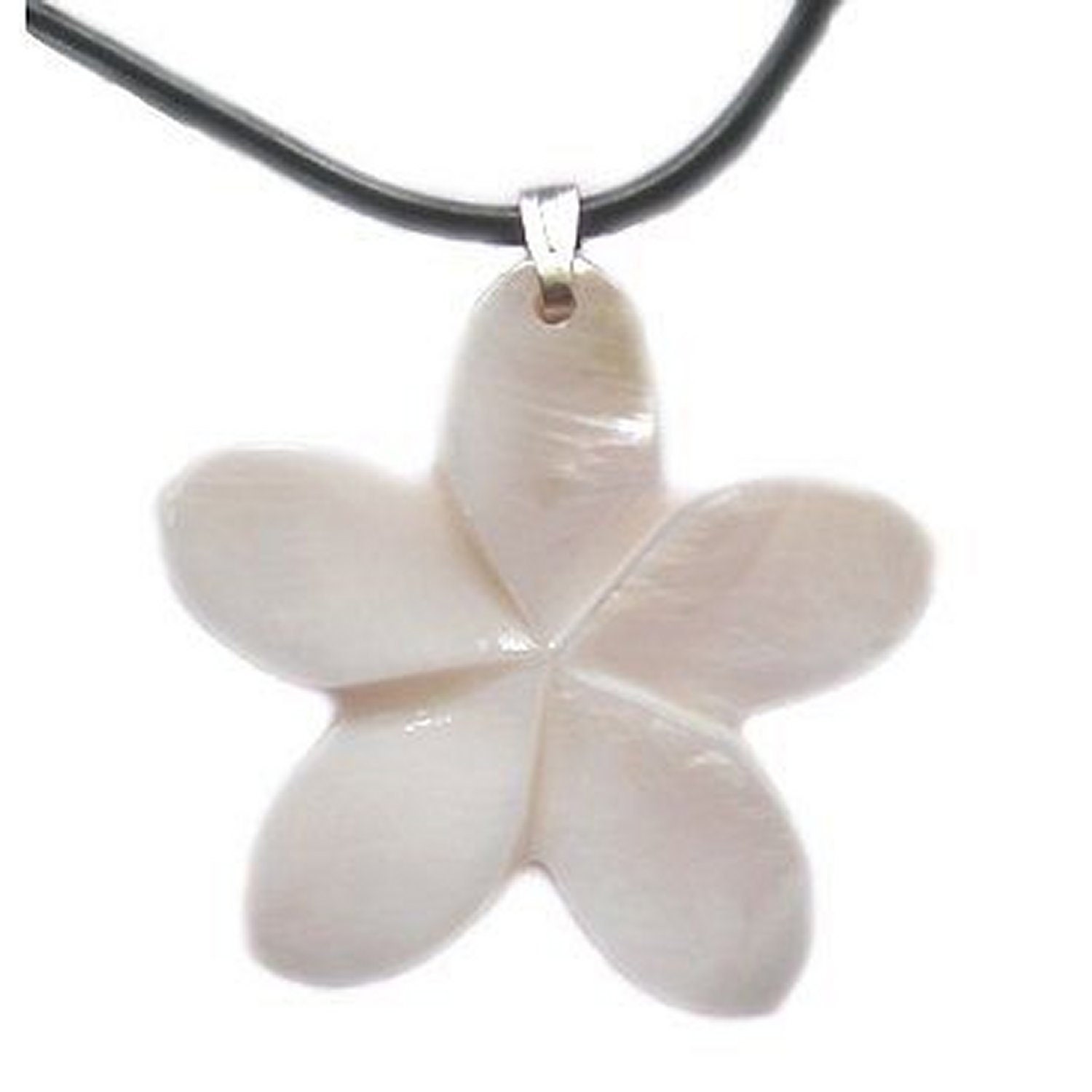 Hawaiian Jewelry Handmade White Shell Plumeria Flower Necklace Etsy UK