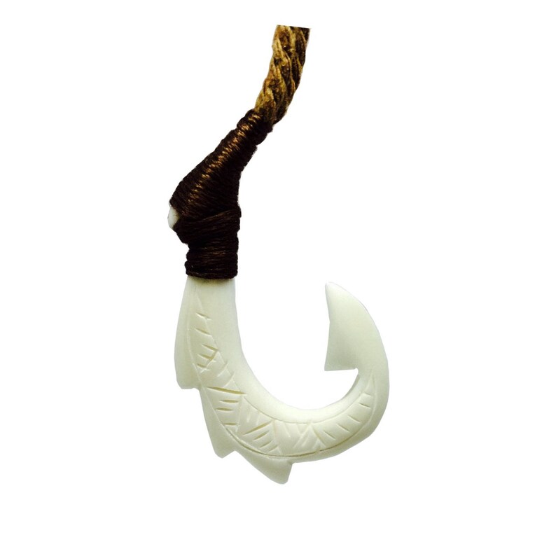 Hawaiian Jewelry Carved Hawaiian Bone Fish Hook Hawaii Pendant Etsy