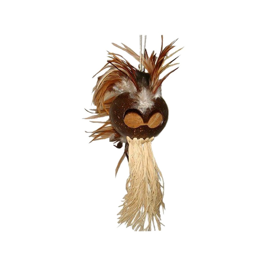 Hawaiian LARGE Natural Handmade Ikaika Warrior Helmet From From Maui