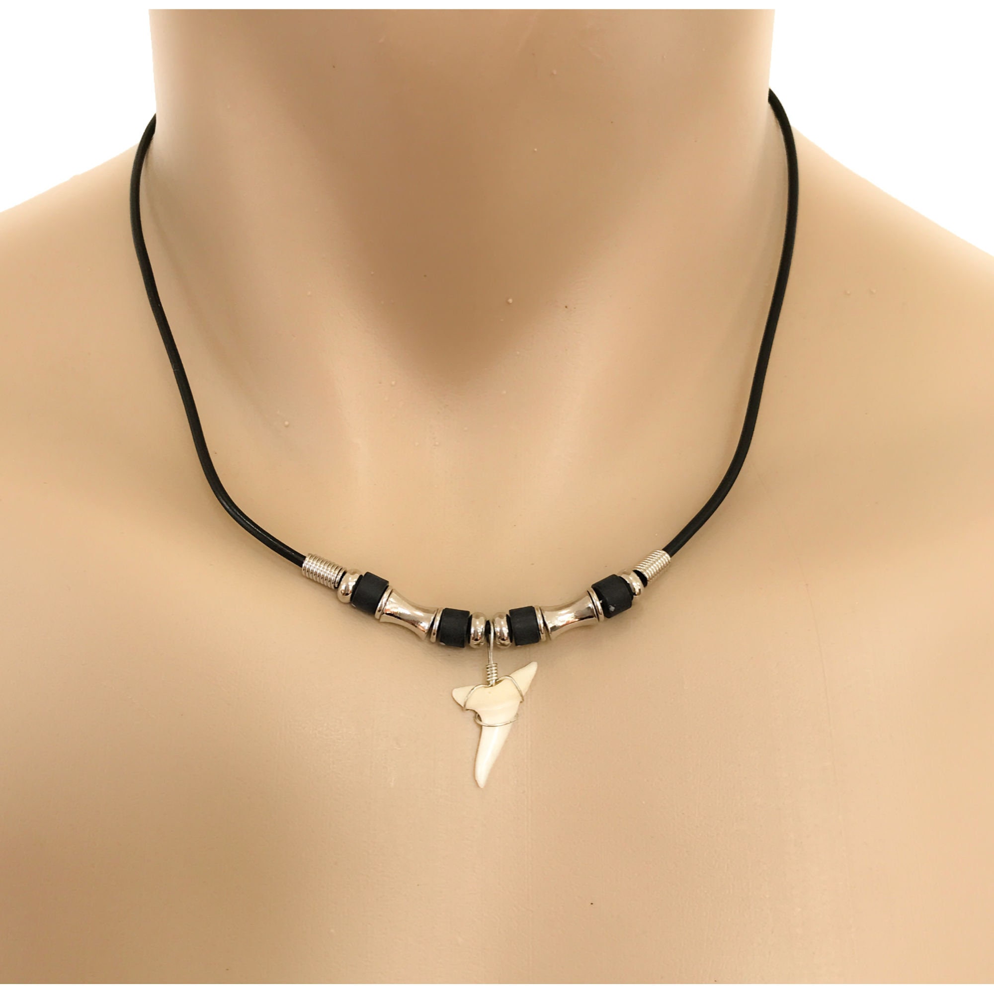 Swimmi Genuine Mako Shark Tooth Necklace for Men India | Ubuy