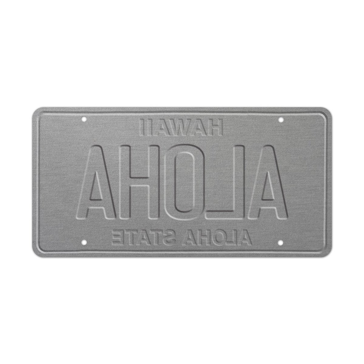 6in X 12in Vintage Hawaiian Embossed License Plate Aloha