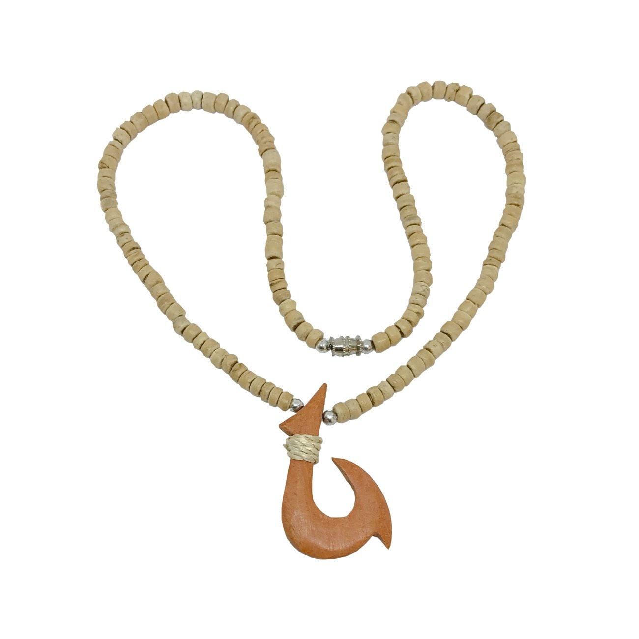 Hawaiian Jewelry Handmade Wood Fish Hook Coconut Shell Necklace From Maui  Hawaii -  Canada