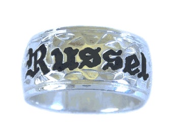 Hawaiian Heirloom Jewelry Custom Sterling Silver Ring with Your Name from Maui, Hawaii