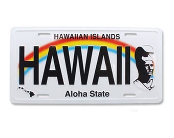 Hawaii Souvenir License Plate The King Kamehameha