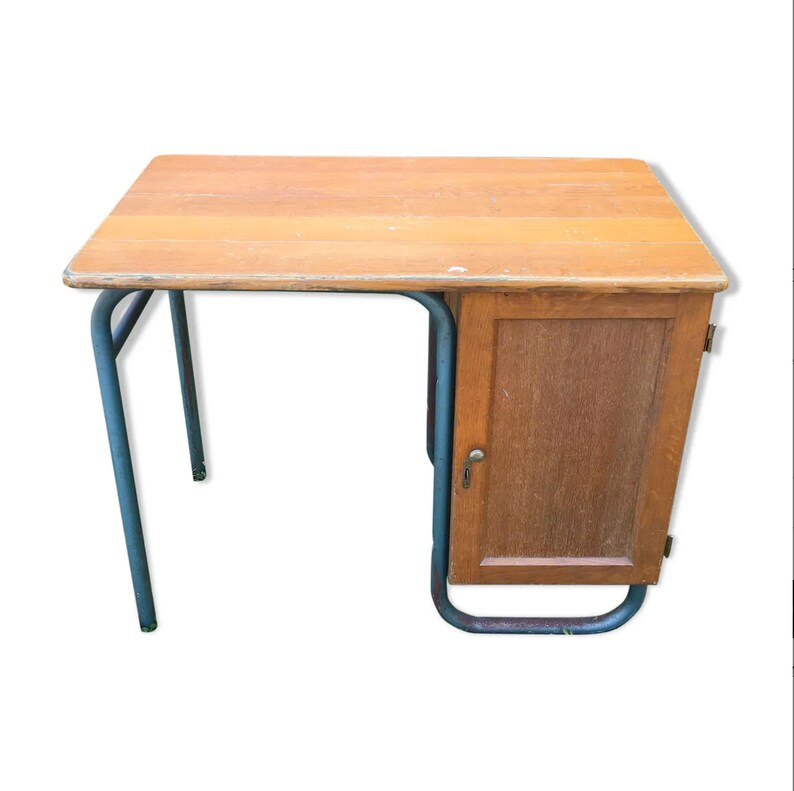 Vintage School Desk Teacher Or Boarding School Desk Wooden Etsy