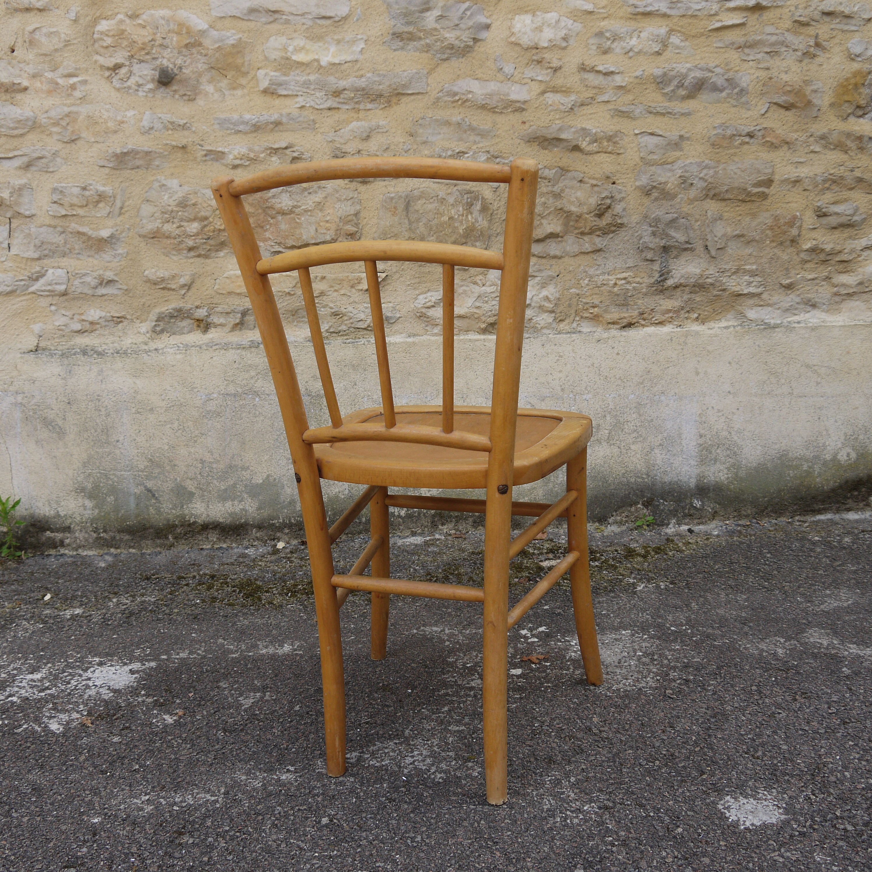 Vintage wooden bistro chair 1920 1930 French antique bistro Etsy