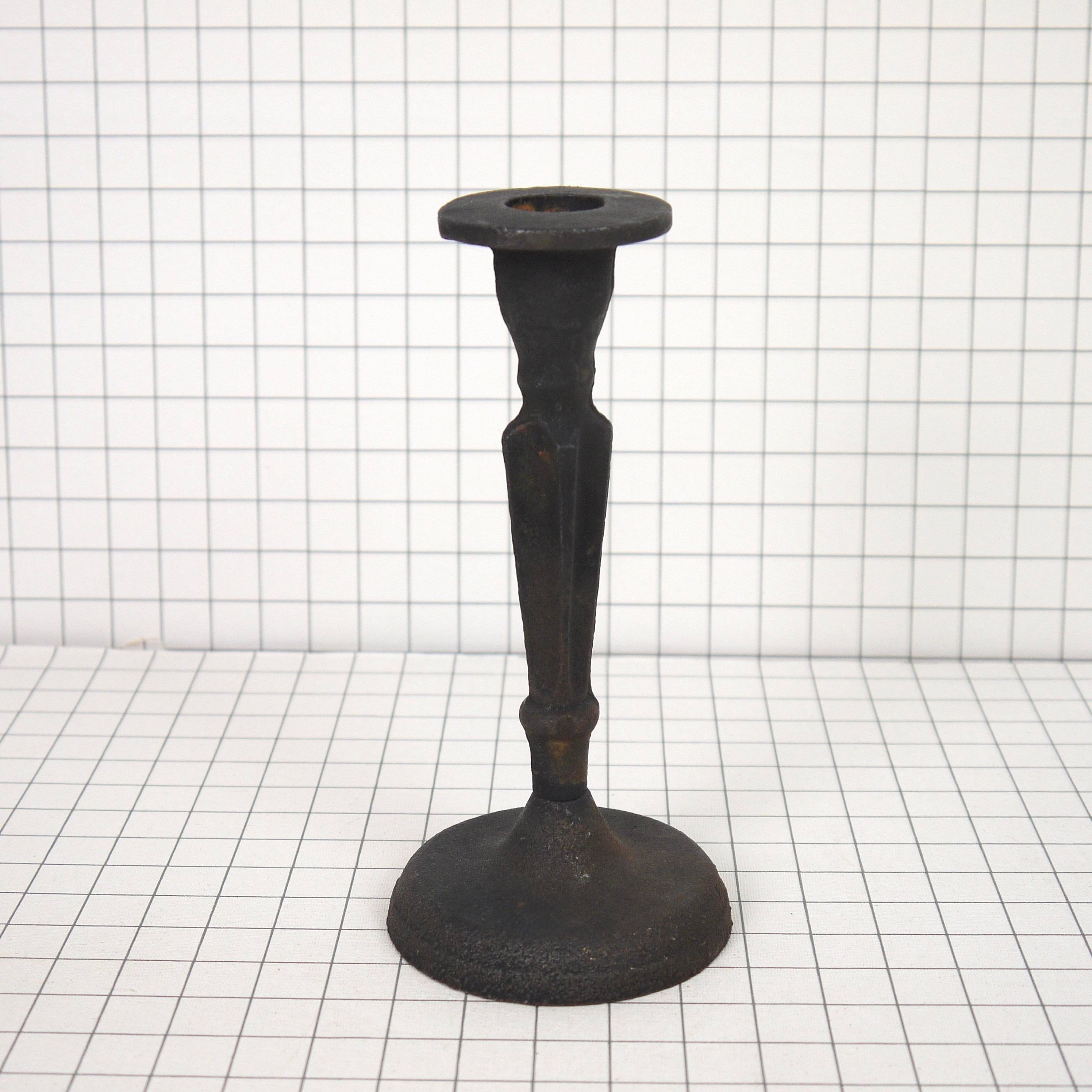 Vintage Cast Iron Candle Holder Black Cast Iron Candle Etsy Israel