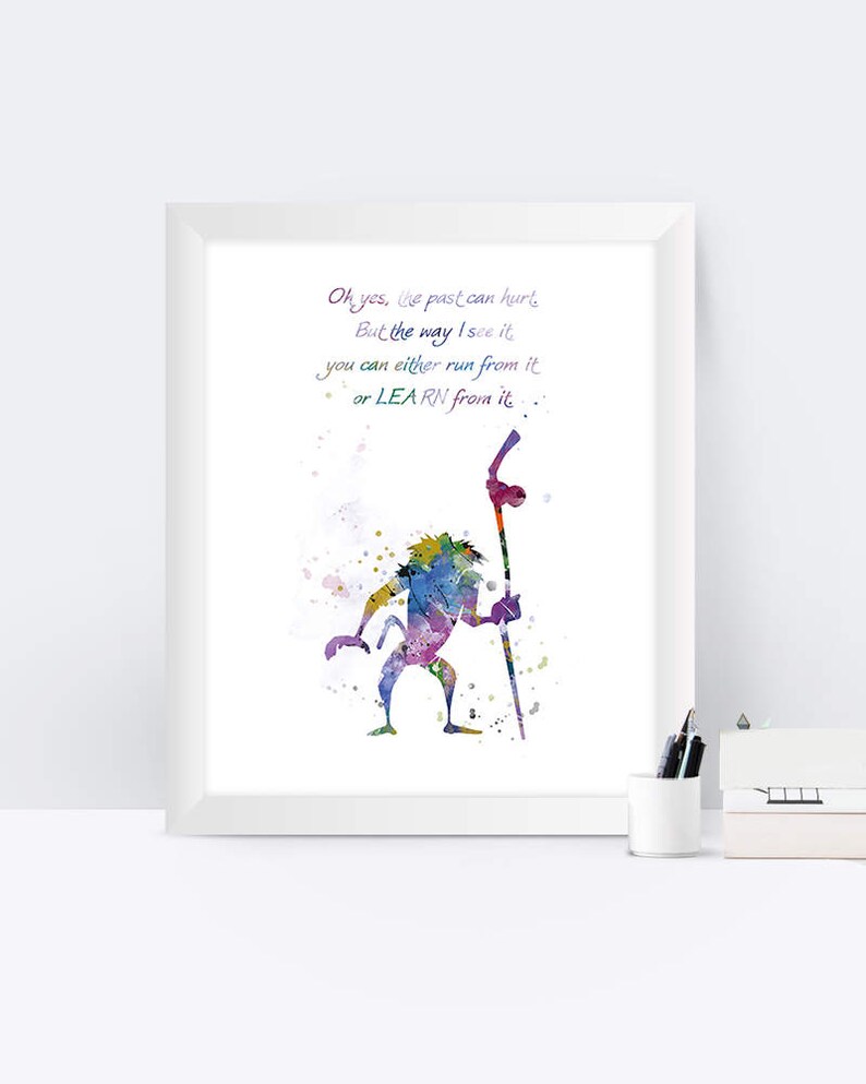 König Der Löwen Rafiki Rafiki Zitat Rafiki Inspiriert König Der Löwen Poster Simba Der König Der Löwen Kinderzimmer Aquarell Druck
