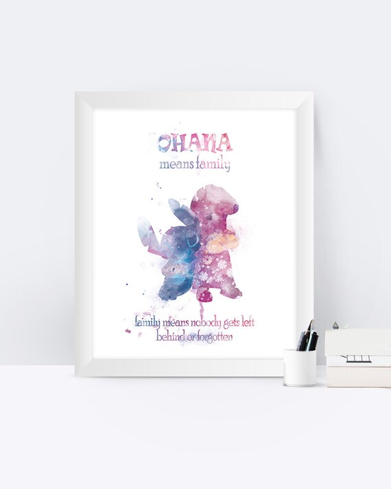 Telechargement Lilo Et Stitch Aquarelle Art Print De Lilo Et Etsy