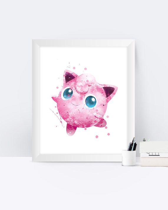 Pokemon Rondoudou Impression Pokemon Aller Pokemon Art Etsy Pokemon Rondoudou Impression Pokemon Aller Pokemon Art Etsy