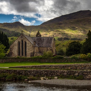 St Mary&#39;s Church, Beddgelert Photography Print