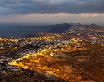 Santorini Sunrise Photography Print