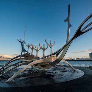 The Reykjavík Sun Voyager Iceland Photographic Print