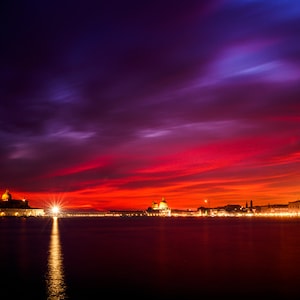 Venice Silk Sunset Photographic Print