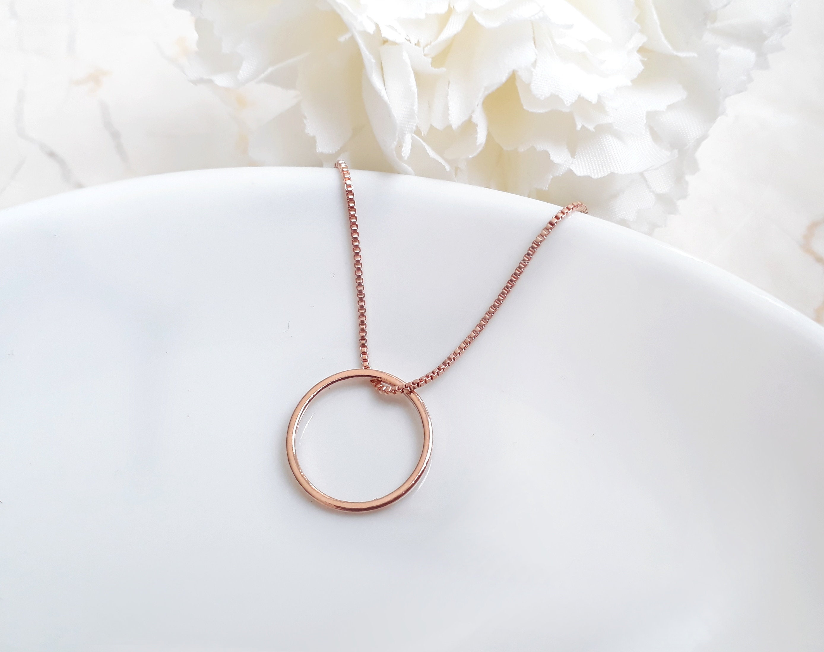 Necklace Rose Gold Plated Silver Plated my Inner Circle Etsy