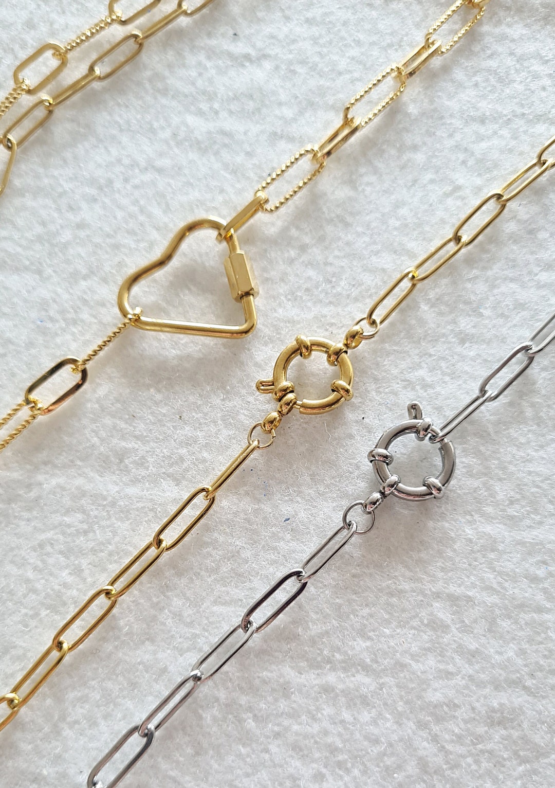 Statement Necklace Stainless Steel 