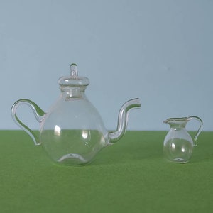 Miniature Glass Teapot and Jug