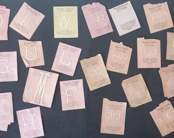 Antique Reform Embroidery Letters Alphabet