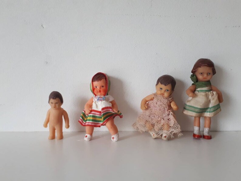 vintage rubber dolls