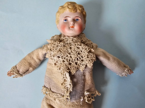 Antique Bisque Head and Shoulders Doll - Etsy