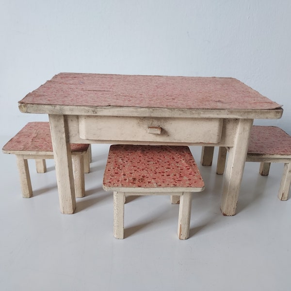 Miniature German Table and Chairs