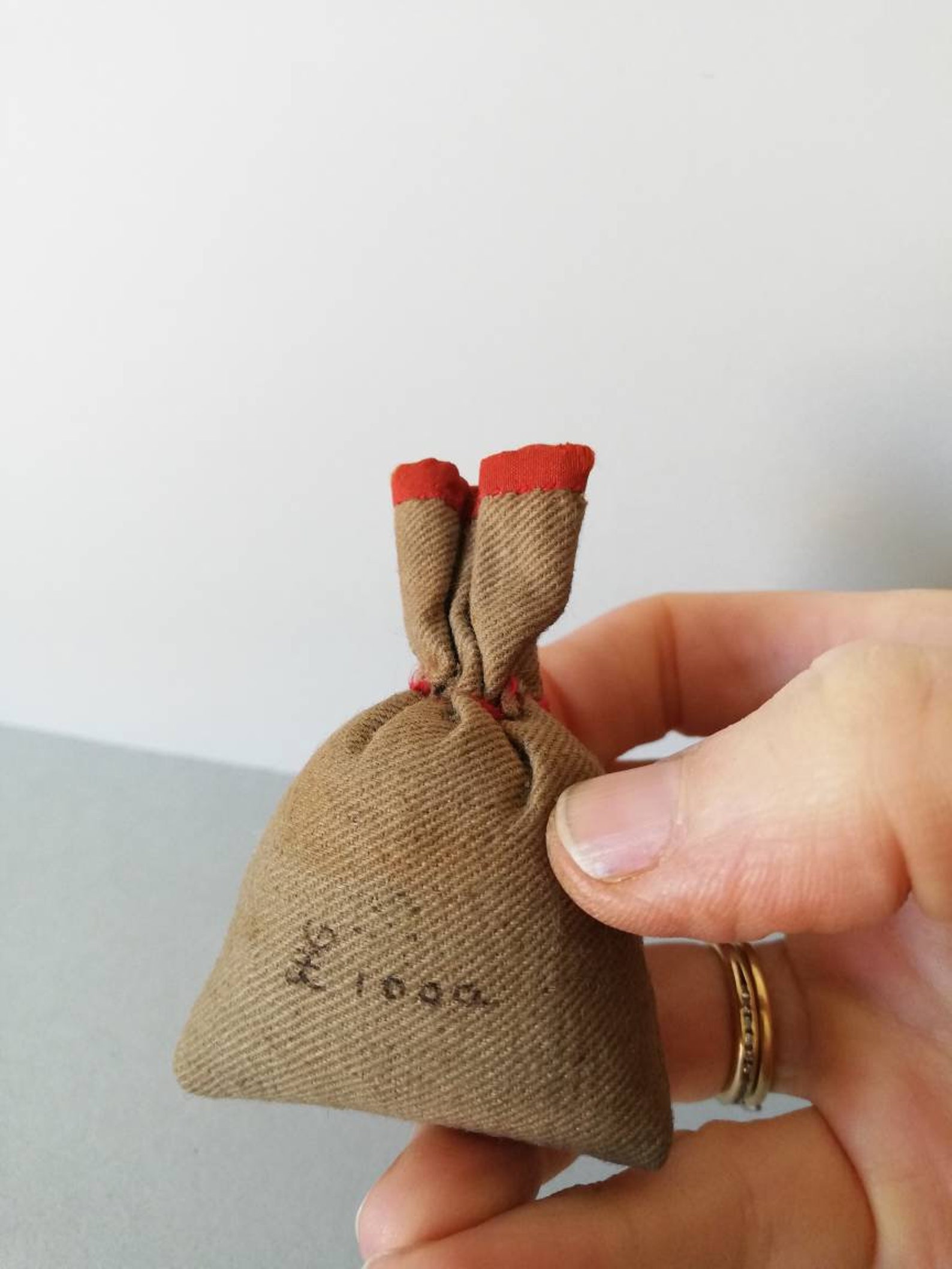 Miniature Cloth Money Bag Etsy