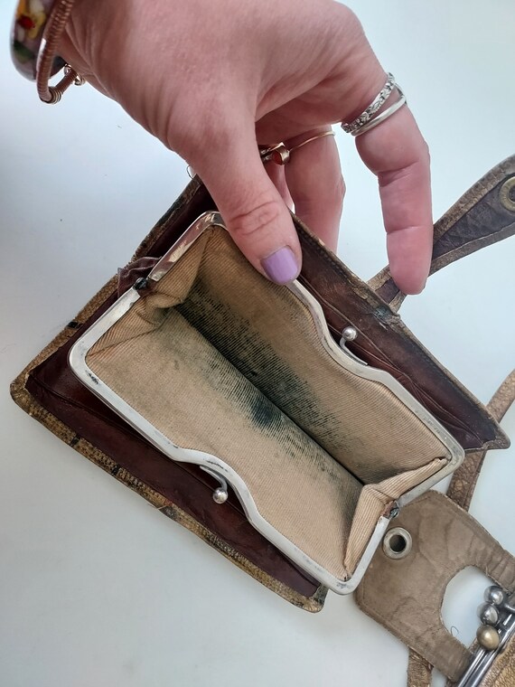 1930s Embossed Leather Clutch Bag Japan - Etsy