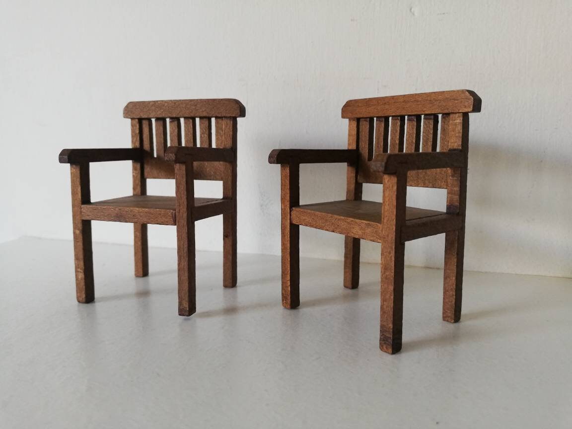 Muebles Vintage de madera de la casa | Etsy