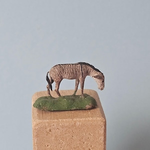 Antiker Miniatur Ton Esel