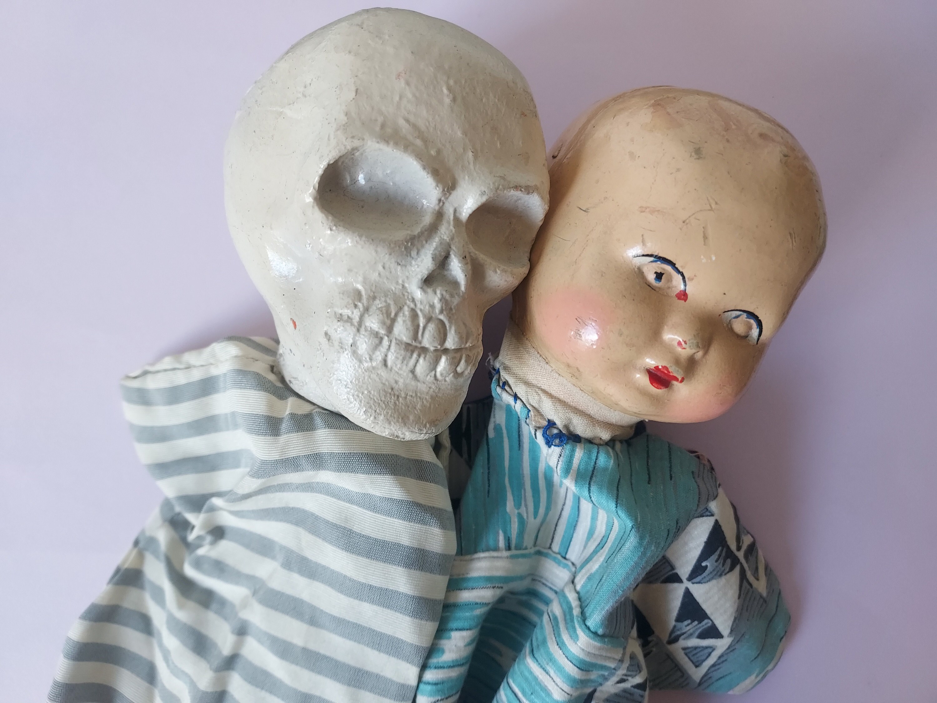 Gestural Skull Puppet 12cm